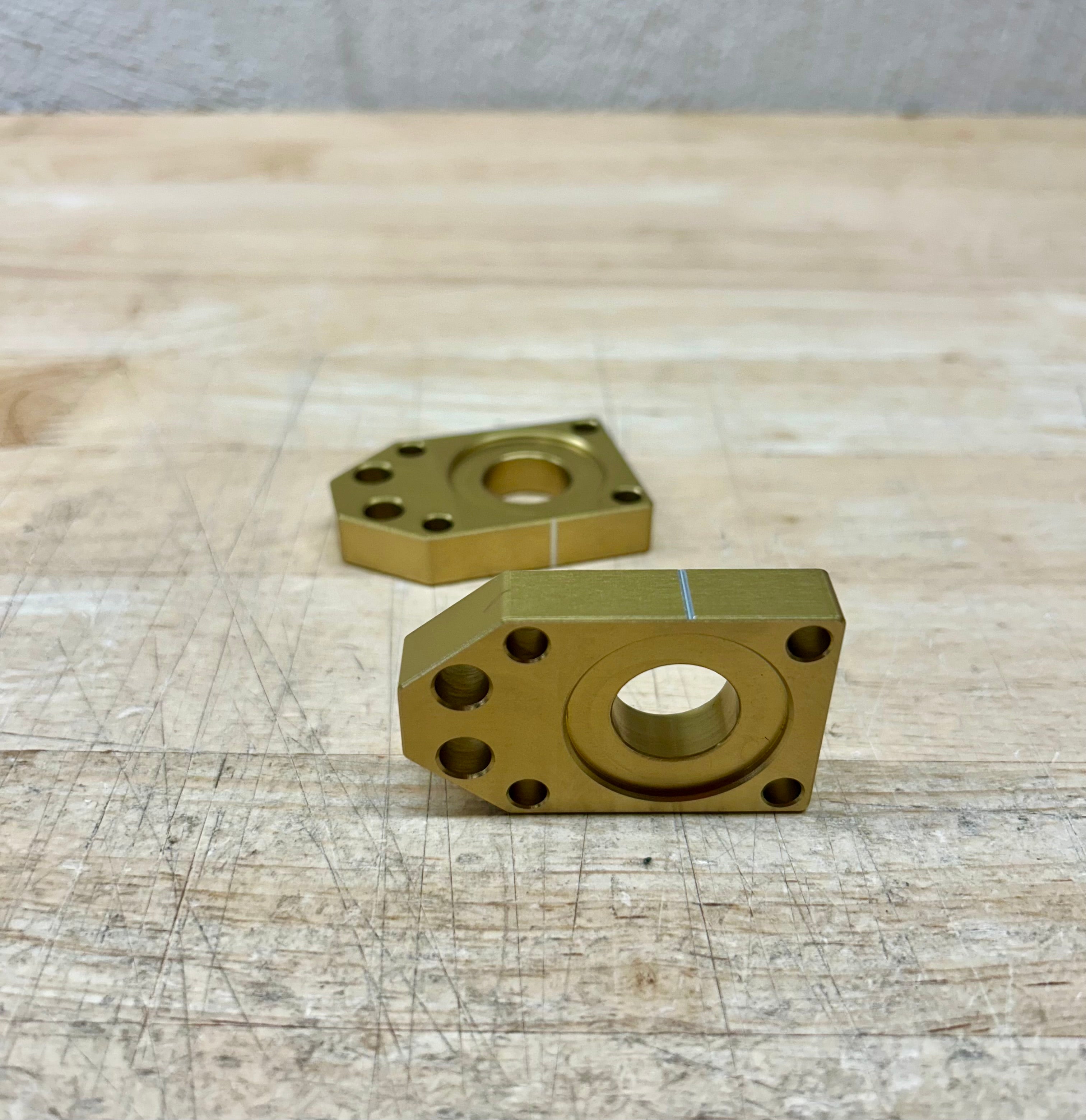 MX Bonz KLX140 Billet Axle Block Set